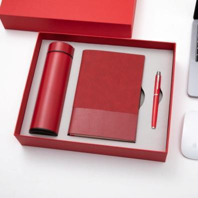 cup pen and notebook leather gift set